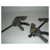 (2) STANLEY FAT-MAX 6IN BAR CLAMPS