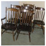(6) KLING PINE DINING ROOM CHAIRS