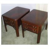 (2) LANE END TABLES SCRATCHED 20X27X22