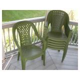 (6) PLASTIC STACKING CHAIRS