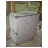 PLASTIC STORAGE CABINET 18X36X38