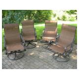 (4) TROPITONE ROCKING & SWIVEL PATIO CHAIRS