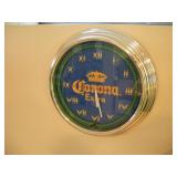 12IN LIGHTED CORONA BATTERY OPERATED CLOCK