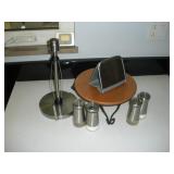 STAINLESS STEEL NAPKIN & PAPER TOWEL HOLDER W/ --