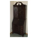 DROP FRONT SERPENTINE DRAWER SECRETARY DESK