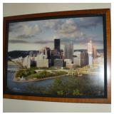 FRAMED PITTSBURGH PHOTO 46X36