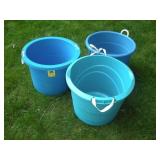 (3) 20GAL. PLASTIC ICE BINS