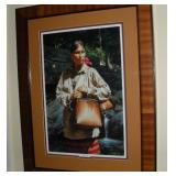 ROBERT GRIFFING 'WATER GIRL' FRAMED PRINT 20X25