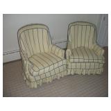 (2) COVERED SWIVEL ROCKING CHAIRS CONDITION --