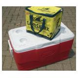 (2) COLEMAN & LANDSHARK COOLERS