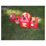 PLASTIC FUEL CANS 1 & 5 GAL.