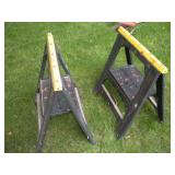 (2) FOLDING SAW HORSES