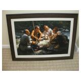 ROBERT GRIFFING FRAMED PRINT ON CANVAS 2007 --