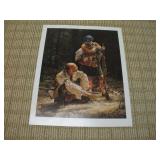 ROBERT GRIFFING PRINT 'WARRIORS' 1997 18X22