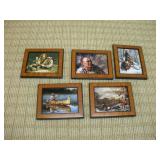 (5) ROBERT GRIFFING 8X10 FRAMED PRINTS