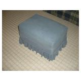 CLOTH OTTOMAN 27X20X16