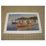 ROBERT GRIFFING PRINT 'DEPARTURE AT DAYBREAK' --