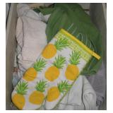 DISH TOWELS & OVEN MITS CONTENTS OF DRAWERS