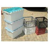 TOTES & MILK CRATES