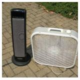 LASKO CERAMIC HEATER & BOX FAN