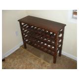 OAK WINE RACK 34X12X29