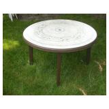 PLASTIC PATIO TABLE 46X28