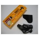HOLSTERS AND GUN CLEANING KIT