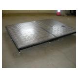 FOLDING PORTABLE STAGE PLATFORM ON WHEELS