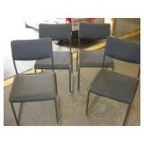 (4) STACKING OFFICE CHAIRS