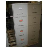 (2) 4 DRAWER FILING CABINETS