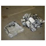 (15) CLEAR PLASTIC TOTE BAGS 2FTX2FTX5IN