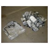 (15) CLEAR PLASTIC TOTE BAGS 2FTX2FTX5IN