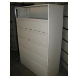 5 DRAWER METAL CABINET  42X18X63