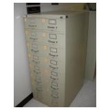 8 DRAWER CARD FILING CABINET 23X29X52