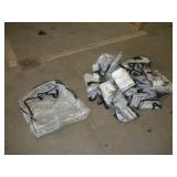 (15) CLEAR PLASTIC TOTE BAGS 2FTX2FTX5IN