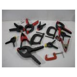 ASSORTED CLAMPS LARGEST 4IN