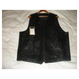 NEW DREAM APPAREL MENS LEATHER RIGING VEST SIZE