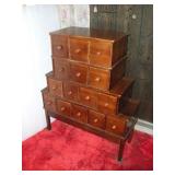 CD / DVD WALNUT CABINET  34X14X41