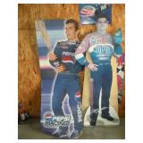 (2) LIFESIZE JEFF GORDON CARDBOARD CUTOUTS - -
