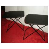(2) PLASTIC FOLDING TABLES 26X18X25