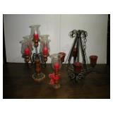 MID CENTURY MODERN CANDLABRAS 15IN TALL