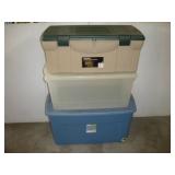 (3) STERILITE & OTHER LG PLASTIC TOTES