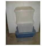 (4) PLASTIC TOTES