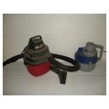(2) MINI SHOP VACS - ONE MISSING HOSE
