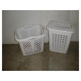 (2) LAUNDRY BASKETS STERILITE & OTHER