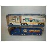 (2) NAPA PLASTIC TOY SEMI TRUCKS