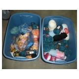(2) TOTES OF YARN