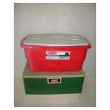 (2) COOLERS COLEMAN & RUBBERMAID