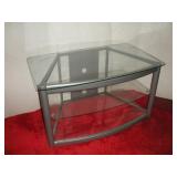 GLASS TOP TV STAND 40X24X22