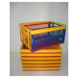 (7) COLLAPSIBLE CRATES 19X13X9